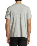 8-Bit Glasses Graphic T-Shirt, Melange Heather Gray