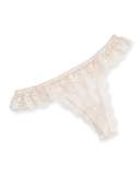 Kiss the Bride Ruffled Thong, Pink