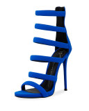 Alien Fabric Strappy 115mm Sandal, Electric Blue