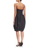 Strapless Clover Scuba Dress