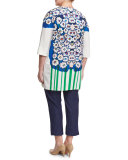Ciclad Flower-Print Jacket, Plus Size