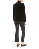 Velvet Mod Blazer, Noir