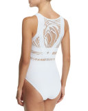 Elsa Lace & Lattice One-Piece Swimsuit