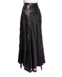 High-Waist Embellished Maxi Skirt, Pitch