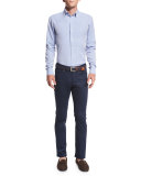 Collection Perfect Pinpoint Dress Shirt, Blue Ceillo