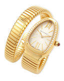 35mm Serpenti Tubogas Yellow Gold Diamond Watch