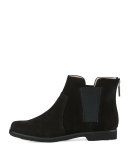 Jervin Nubuck Ankle Boot, Black