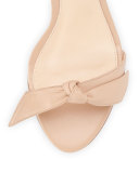 Leather Bow-Tie d'Orsay Sandal, Beige
