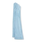 Long Suede Gloves, Blue