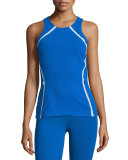 Studio Mesh-Panel Athletic Tank Top