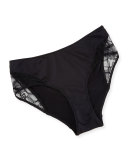 Aurora High-Cut Bikini Briefs, Black