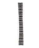 Long Chunky Plaid Scarf, Charcoal