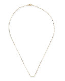 Diamond Bar Pendant Necklace