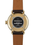 Runwell Coin Edge Watch with Leather Strap, 38mm