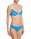 Cerulean Bauhaus Underwire Reversible Bikini Swim Top