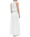 Neo Bohemia Lace High-Neck Maxi Dress