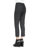 Cropped Lightweight Wool-Blend Pants