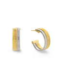 Masai 18K White & Yellow Gold Coil Hoop Earrings