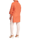 Narcisco Wool-Blend Coat, Plus Size