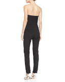 Strapless Ponte Bustier Jumpsuit
