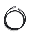 Chevron Triple-Wrap Bracelet in Black