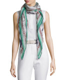 Srinagar Maxi-Carre Soffio Printed Scarf