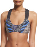 West Sundown Reversible Swim Top, Multi Colors