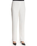 Cabo Straight-Leg Crinkled Pants