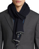 Men's Tipped Cashmere Scarf