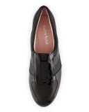 Pooms Traveler Patent-Trim Wedge Sneaker
