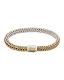 Classic Chain Small Reversible Silver & Gold Bracelet