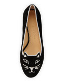 Kitty Suede 35mm Pump, Black