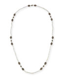 Remi Seed Pearl Necklace, Gray
