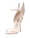 Evangeline Angel Wing Sandal, Pink Glitter