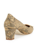 Durango Snake-Brocade 50mm Pump, Gold