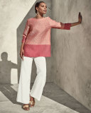 Colorblock Cloque Tunic 