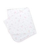 Ribbon Bouquets Printed Pima Blanket, Pink