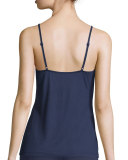Cheyene Lace-Inset Camisole, Navy