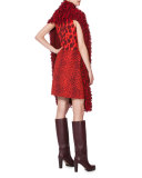 Double-Face Multi Animal-Print Sleeveless Dress