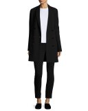 Losso Skinny Wool Pants, Black