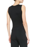 Slinky Jersey Tank Top, Black