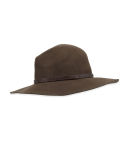 Wide-Brim Wool Felt Fedora Hat
