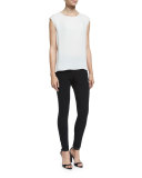 Leona Sleeveless Silk Blouse