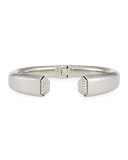 Obsedia Crystal Bracelet, Silver Plate