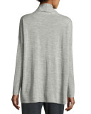 Cowl-Neck Box Top, Dark Pearl 