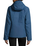 Hooded Waterproof Zip-Front Jacket