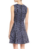 Fonda Floral-Lace Drop-Waist Dress