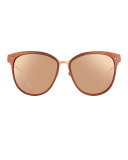 Square Two-Tone Sunglasses, Rose Gold