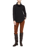 Ethan Stretch-Suede Slim Pants