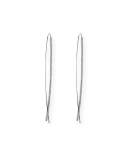 Flawless Narrow Flat Upside Down Hoop Earrings 